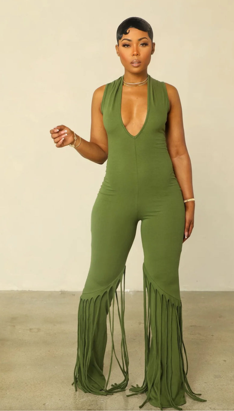 It Girl Jumpsuit (Olive)