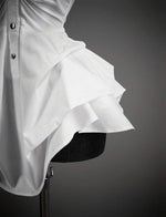 Keynia Asymmetrical Hem Ruched Shirt