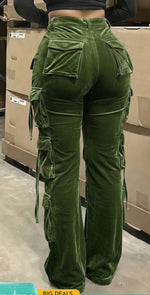 Hirachi Velvet Cargo Pants