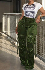 Hirachi Velvet Cargo Pants