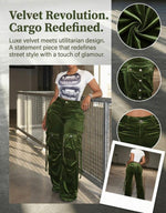Hirachi Velvet Cargo Pants
