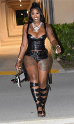 CITY GIRL Black Studded Strapped Sandal