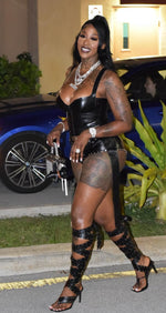 CITY GIRL Black Studded Strapped Sandal