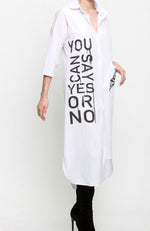 Shirt Dress (White)