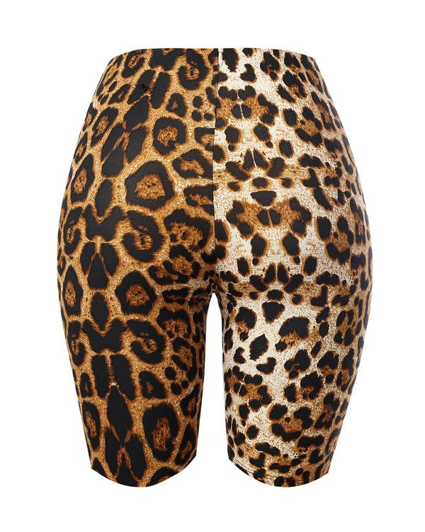 "Wild Thang" Cheetah Print Biker Shorts