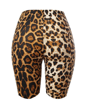 "Wild Thang" Cheetah Print Biker Shorts