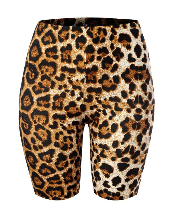 "Wild Thang" Cheetah Print Biker Shorts