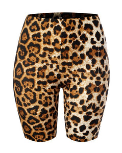 "Wild Thang" Cheetah Print Biker Shorts