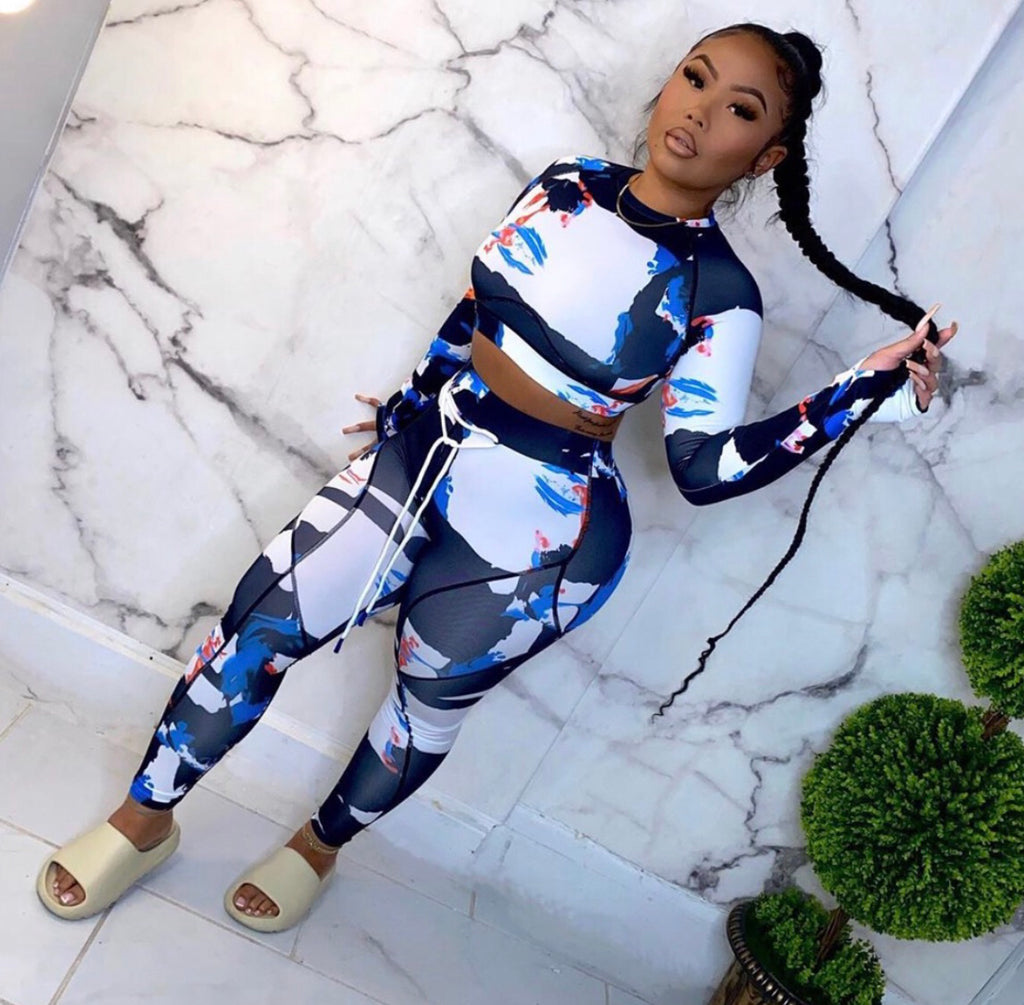 Color Splash Track Suit (Black)