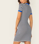 Striped Out Dress (Blue)