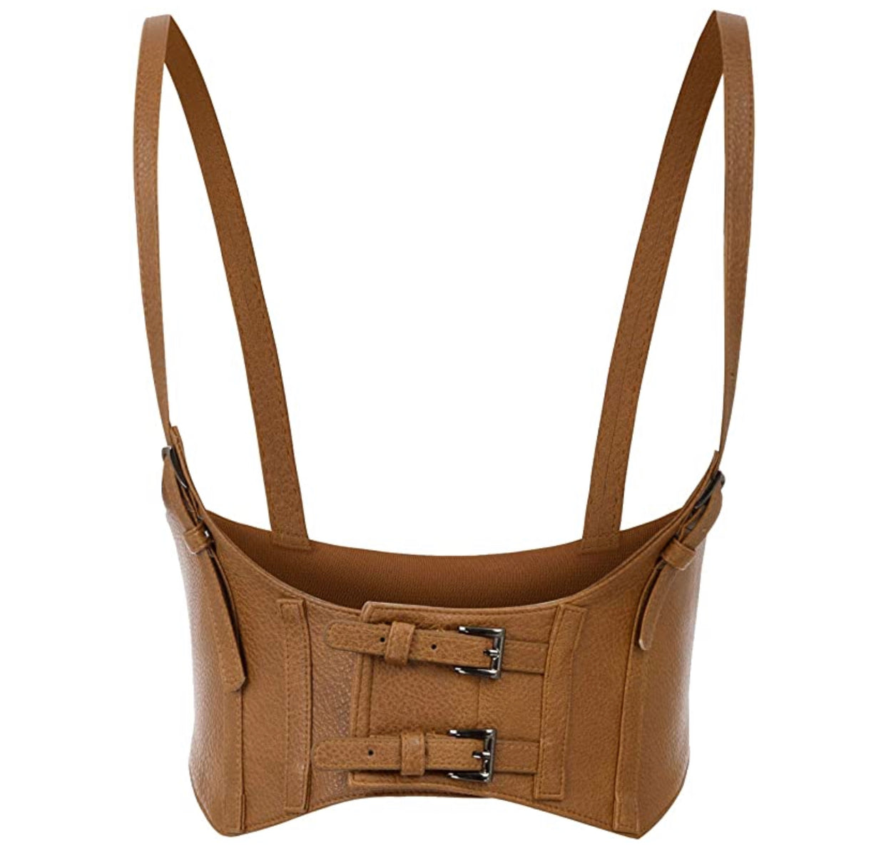 Nia Crop Vest (Brown)