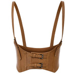 Nia Crop Vest (Brown)