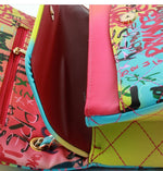 Multi Graffiti Crossbody Handbag