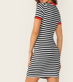 Striped Out Dress (Red)