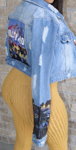 Denim Hollywood Crop Jacket