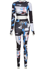 Color Splash Track Suit (Black)