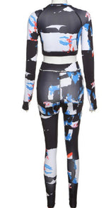 Color Splash Track Suit (Black)