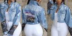 Denim Hollywood Crop Jacket