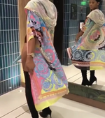 Multi Color Hoodie Cardigan