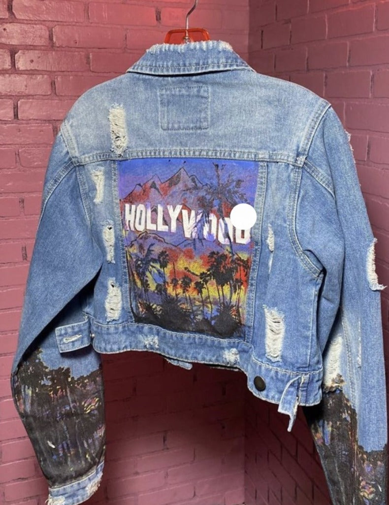 Denim Hollywood Crop Jacket
