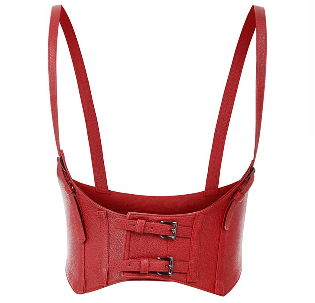 Nia Crop Vest (Red)