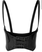 Nia Crop Vest (Black)
