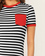 Striped Out Dress (Red)