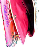 Multi Graffiti Crossbody Handbag