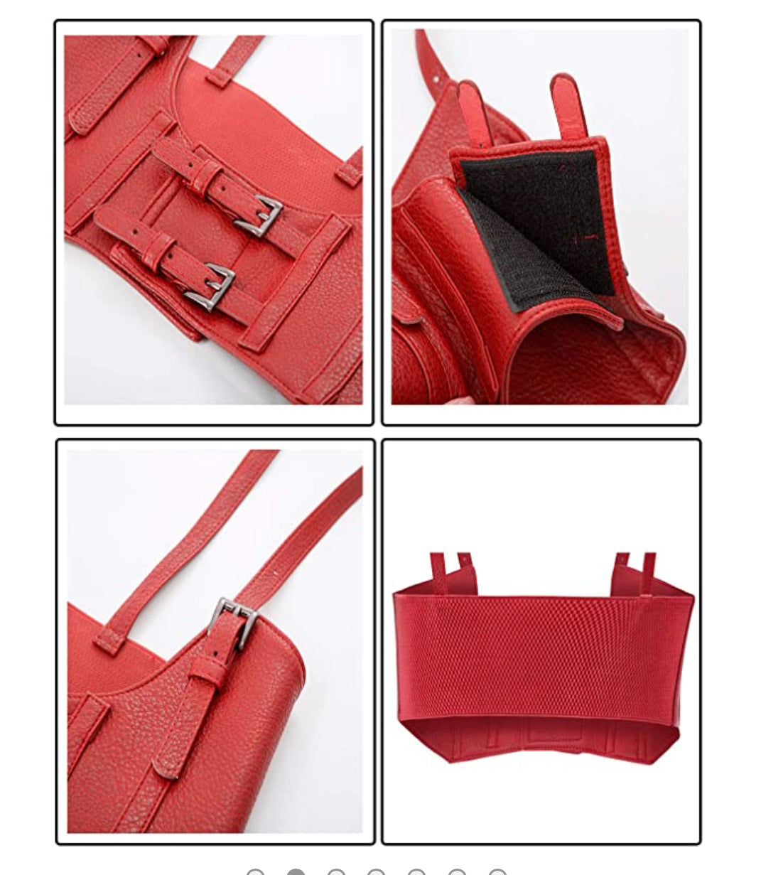 Nia Crop Vest (Red)