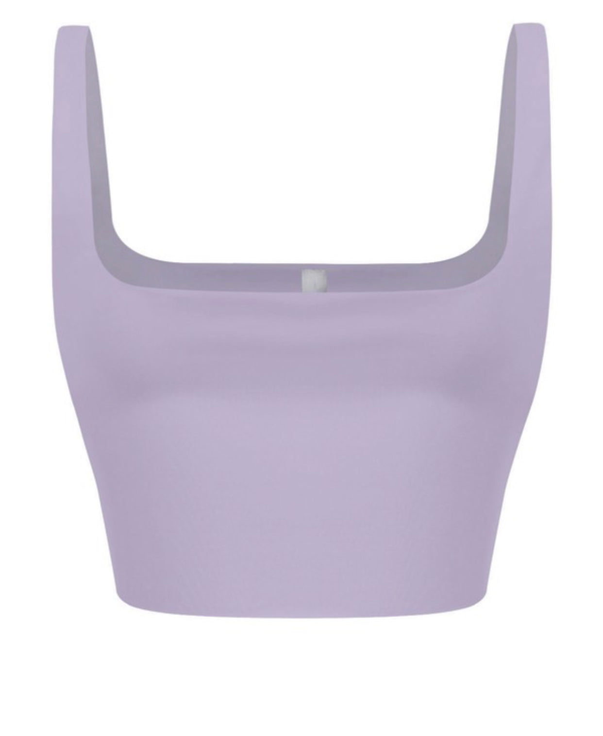 Square Neck Crop Top (Lavender)