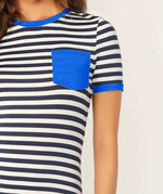Striped Out Dress (Blue)