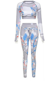 Color Splash Track Suit (Grey)