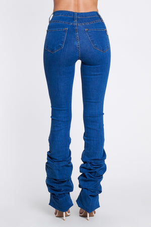 Boss Lady Ruched denim Jeans