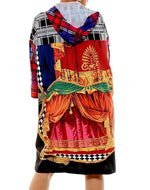Multi Color Hoodie Cardigan (Safari Print)
