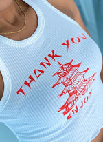Thank You Enjoy Crop Top