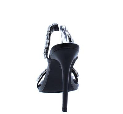 Ari Rhinestone Strap Heel